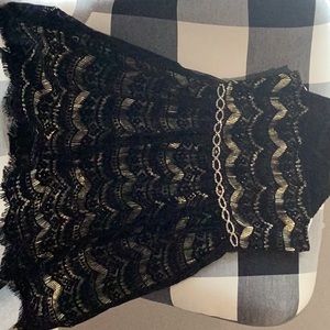 Black and gold sleeveless girls dress size 16 rhinestones on waist